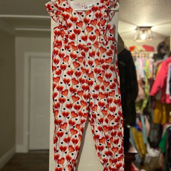 Kids valentines romper - Picture 2 of 2